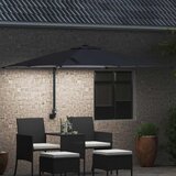  Vrtni suncobran S LED lampica Antracit 248,5 x 247,5 x 160 cm | Eponuda.ba