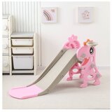  MamaKids tobogan s ljestvama za djecu, ružičasti dinosaur 130 cm | shoptok.hr