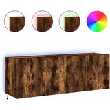  Zidni TV ormarići LED 2 kom boja hrasta 60x35x41 cm | Eponuda.ba