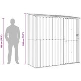  Vrtne šupe Smeđa 203 x 85 5 x 200 cm Metal | shoptok.hr