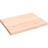  Zidna polica 40 x 30 x 2 cm od neobrađene masivne hrastovine | shoptok.hr