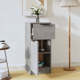  Komoda siva boja betona 30 x 30 x 70 cm od konstruiranog drva | shoptok.hr