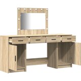 vidaXL set 3 so pb pohištvena garnitura sonoma hrast pohištvo | Shoptok.si