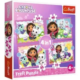 Trefl puzzle Gabby's Dollhouse 4u1 (35,48,54,70)