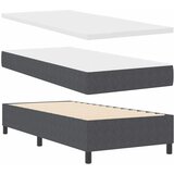  LED Box Spring Krevet Tamno siva i bijela 80 x 200 cm | shoptok.hr