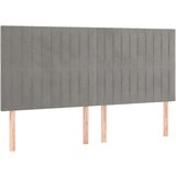  S oprugama i madracem svjetlosivi 200x200 cm baršunasti | shoptok.hr