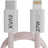 Avax Kabl CB611P Magnety / USB-C to Lightning / 27W / 1m braided / Pink Cene