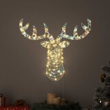  Reindeer vuče saonice Topla bijela 68 x 36.5 x 62.5 cm PET | shoptok.hr