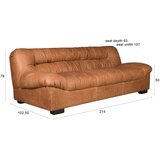 Dutchbone Usnjena sedežna garnitura v konjak rjavi barvi 214 cm Douglas – | Shoptok.si