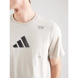 Adidas Tehnička sportska majica bež siva / crna | shoptok.hr