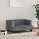 vidaXL Pasja postelja temno siva 60x40x30 cm žamet Cene