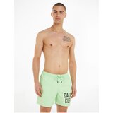 Calvin Klein Light Green Men's Swimsuit Underwear Intense Power-Medium Dra - Men's Cene