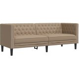  Chesterfield sofa za 3 osobe, cappuccino, umjetna koža | shoptok.hr