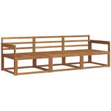  Set vanjskih sofa 3 pcs Prirodna Čvrsto drvo akacije | shoptok.hr