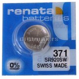 Renata SR371/Z baterije silveroxide 1.55V 371/SR620SW srebro oksid/dugme baterija sat Cene