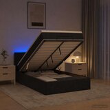  od pjene s madracem i LED-om Crna 120 x 200 cm Tkanina | shoptok.hr