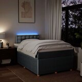 vidaXL Boxspring postelja z vzmetnico svetlo siva 120x190 cm blago | Shoptok.si