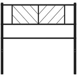 Kovinsko posteljno vzglavje črno 100 cm, (20936118) | Shoptok.si