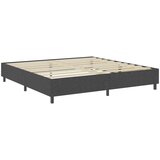 Krevet od tkanine s oprugama tamnosivi 200 x 200 cm | shoptok.hr