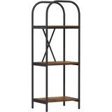 vidaXL Polica Dimljeni hrast 40 x 30 x 109 cm Konstruirano drvo | shoptok.hr