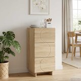  Komoda Hrast sonoma 33.5 x 34.5 x 75 cm Konstruirano drvo Slike