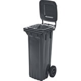 eurokraft pro Smetnjak iz umetne mase, DIN EN 840, prostornina 80 l, ŠxVxG 448 x 932 x 514 mm, antracitna | Shoptok.si