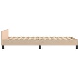  Posteljni okvir z vzglavjem kapučino 90x190 cm umetno usnje, (20904566) | Shoptok.si