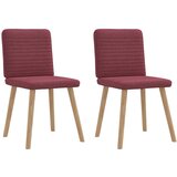 Maison Chic Jedilni stoli - Vzorci stoli 2 kosa vinsko rdeče blago A607, (22031929) | Shoptok.si