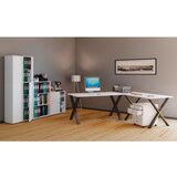 MID.YOU Kotna Pisalna Miza Lona, Bela, Črna | Shoptok.si