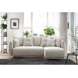 Atelier Del Sofa Ugaona garnitura na razvlačenje Puffy, 255x165 cm, Krem Cijene