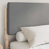  Posteljni okvir z oblazinjenim vzglavjem Svetlo siva, (5000101531) | Shoptok.si