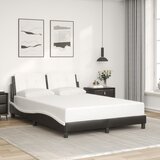 Okvir kreveta s LED-om bez madraca Zadar crno-bijeli 120 x 200 cm | Eponuda.com