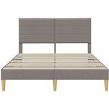  Okvir za krevet Sivo-smeđa 120 x 190 cm tkanina - Sivo-smeđa 120 x 190 cm | shoptok.hr