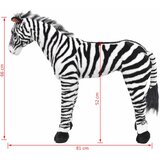  Samostojeća plišana zebra crno-bijela XXL | shoptok.hr