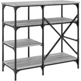  Pekarski stalak siva boja hrasta 90x40x84 cm od drva i metala | shoptok.hr