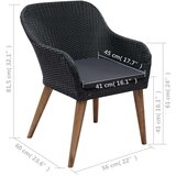  9-dijelni vrtni blagovaonski set crni | shoptok.hr