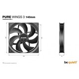 Be Quiet! pure wings 3 (BL107) ventilator 140mm | ePonuda.com