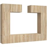  6-dijelni set TV ormarića boja hrasta sonome konstruirano drvo | shoptok.hr