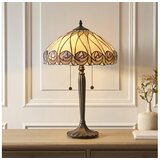 Endon 112184 - Stona lampa Tiffany HUTCHINSON 2xE27/10W/230V prečnik 40 cm Cene