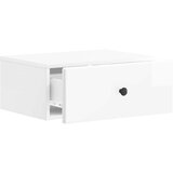  Stenski nočni omarici 2 pcs Bela visok sijaj 49 x 34,5 x 20 cm, (5000209949) | Shoptok.si