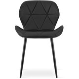 Mango stolica - crna eko koža / crne noge x 1 | shoptok.hr