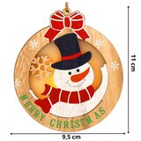  Svjetleći Božićni Ukras Snjegović 9,5 × 10,5 cm | shoptok.hr