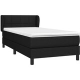 Box spring krevet s madracem crni 80 x 200 cm od tkanine | shoptok.hr