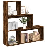 Furnova Pregrada s knjižno omaro 3-nadstr. dimljen hrast 123x29x123 cm, (21932843) | Shoptok.si