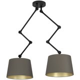 Eglo plafonska lampa PISTUNIO E27 2 grla kapučino/mesing 390199 Cene