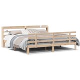  Posteljni okvir z vzglavjem 180x200 cm borovina, (21305659) | Shoptok.si