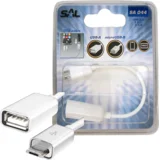 USB micro OTG kabel, dolžina 16 cm, USB 2.0 - SA 044