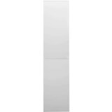 vidaXL Pisarniška omara z drsnimi vrati svetlo siva 90x40x180 cm jeklo | Shoptok.si