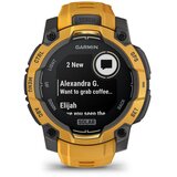 Garmin pametni sat Instinct 3 45 mm Solar, sivi, remen intenzivno žute boje (Limited Edition) | shoptok.hr