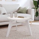  Ploča za stol okrugla bijela Ø 60 x 3 cm od masivne borovine | shoptok.hr